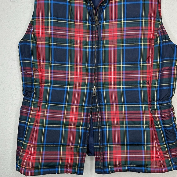 Talbots Plaid Down Filled Puffer Vest Size Medium - Picture 6 of 12